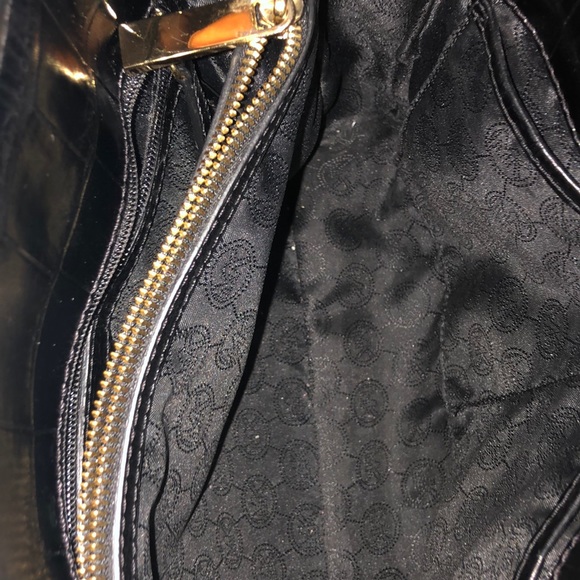 Michael Kors Dillon Croc Embossed Satchel Bag - Picture 4 of 4